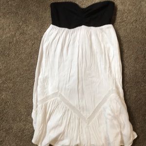 Volcom Ruched Back Strapless Sundress